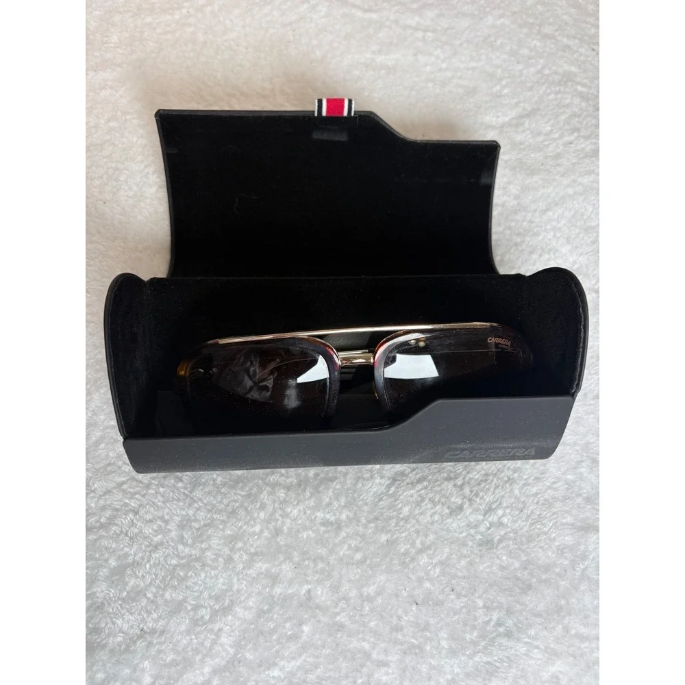 Carrera Tortoise Gold Aviator Sunglasses with Gradient Lenses and Hard Case